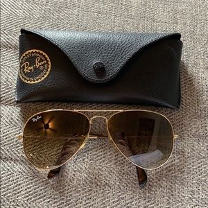 Ray Ban Gold Frame Aviators